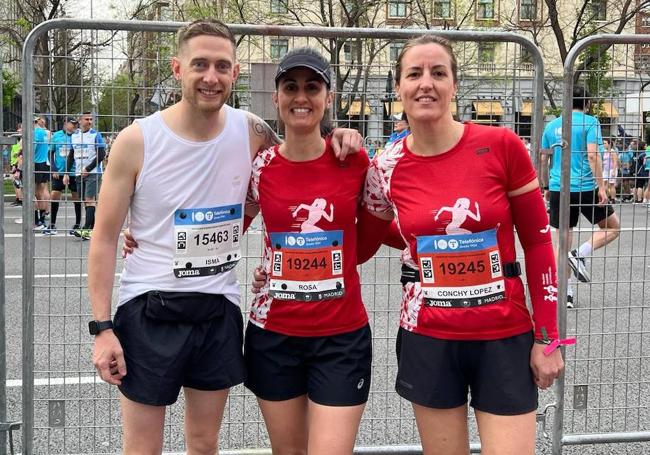 Ismael, Rosa y Conchi en Madrid