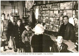 Leonardo Flores González, en su tienda de Valverde de Leganés