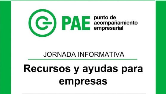 Esta tarde es la jornada informativa para empresarios y emprendedores locales