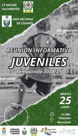 Reunión informativa para los equipos de juveniles