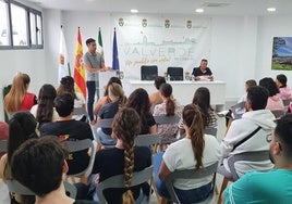 Durante el acto de bienvenida