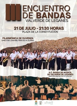 A las 21.30 horas comienza el III Encuentro de Bandas