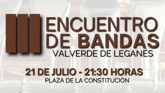 El III Encuentro de Bandas será el 21 de julio en la plaza de la Constitución