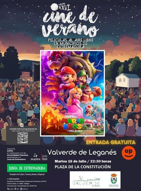 Esta noche, 'Super Mario Bross' en la segunda sesión del cine de verano