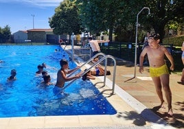 Durante una mañana de baños