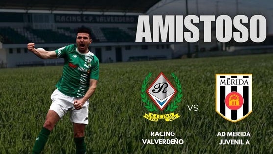 Esta tarde, Racing CP Valverde frente al juvenil del AD Mérida