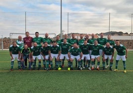 Equipo de Veteranos Valverde en este inicio liguero