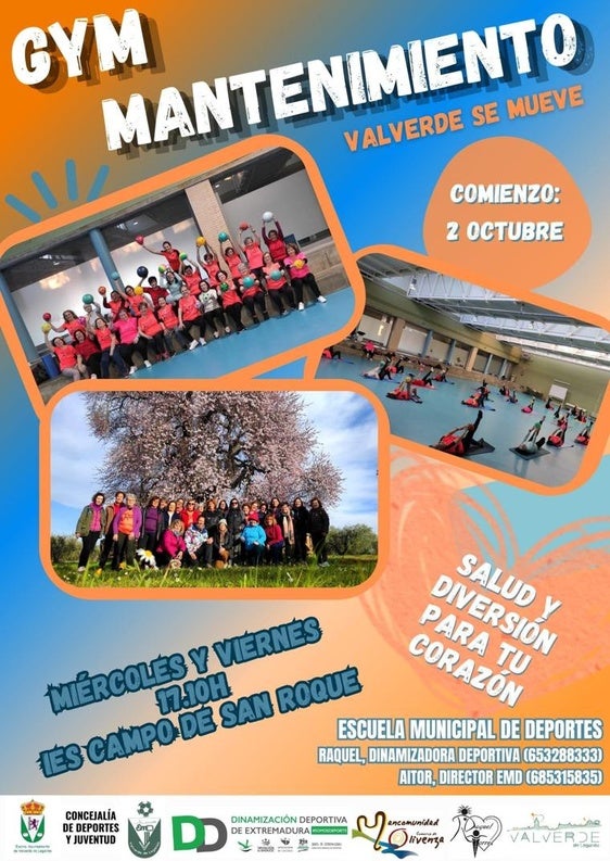 Este miércoles comienza la gimnasia de mantenimiento