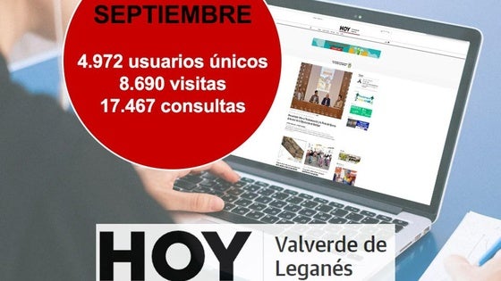 HOY Valverde de Leganés cierra septiembre con más de 8.600 visitas