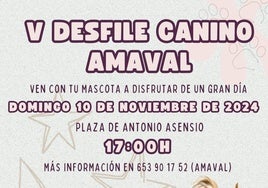 Este domingo Amaval organiza el V Desfile Canino