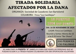 La Sociedad de Cazadores organiza una tirada solidaria