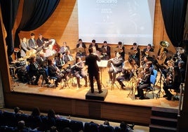Durante el concierto de Santa Cecilia