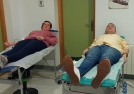 Durante las donaciones