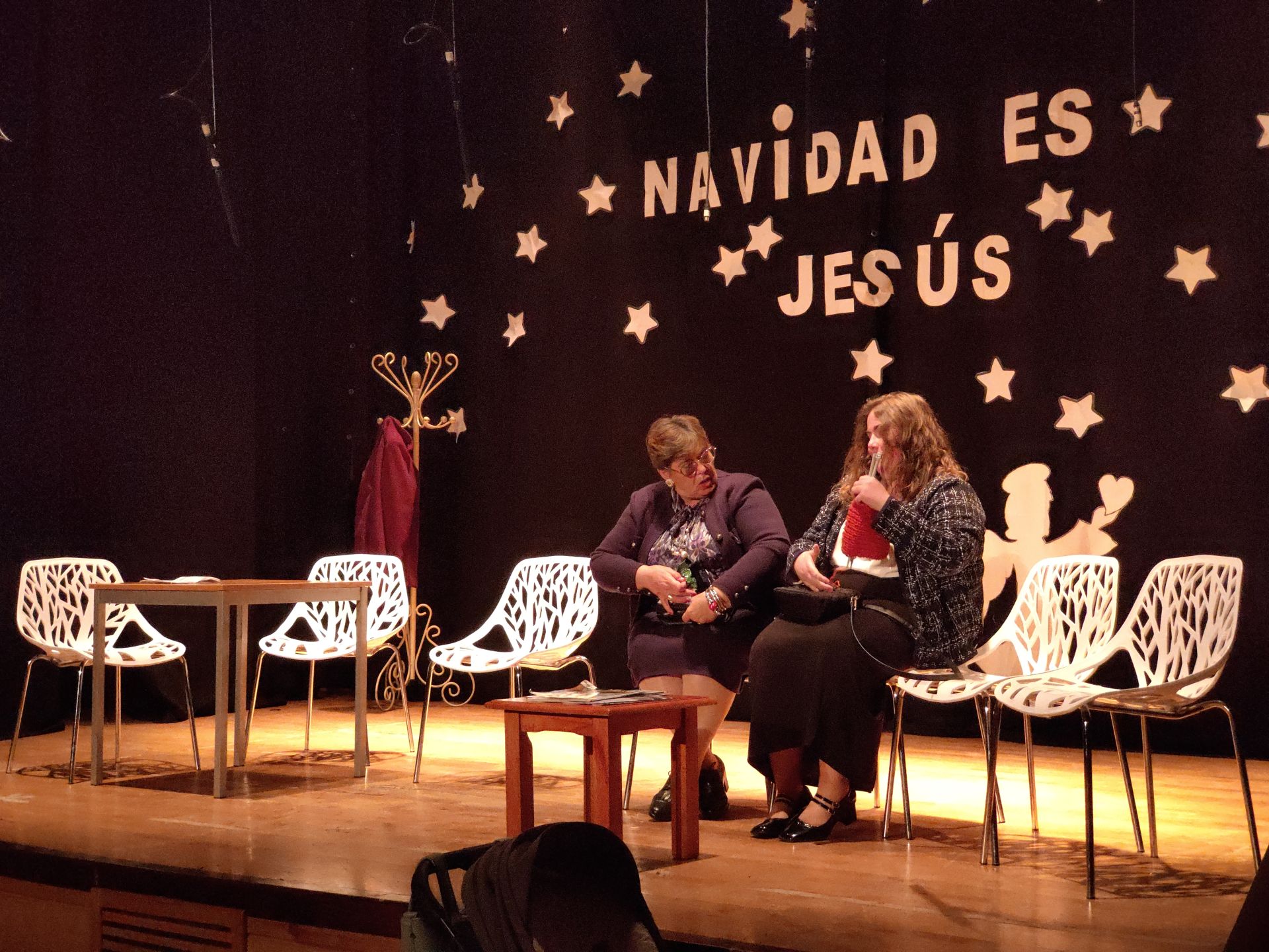 Representación teatral navideña