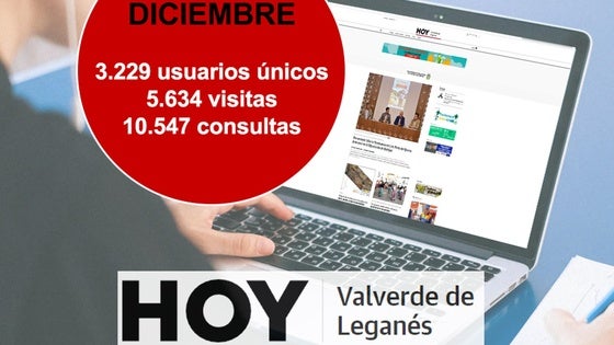 HOY Valverde de Leganés cierra diciembre con más de 5.500 visitas