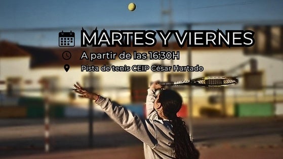 Las jornadas de tenis se desarrollarán los martes y viernes
