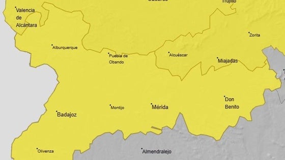 Activada la alerta amarilla por lluvias