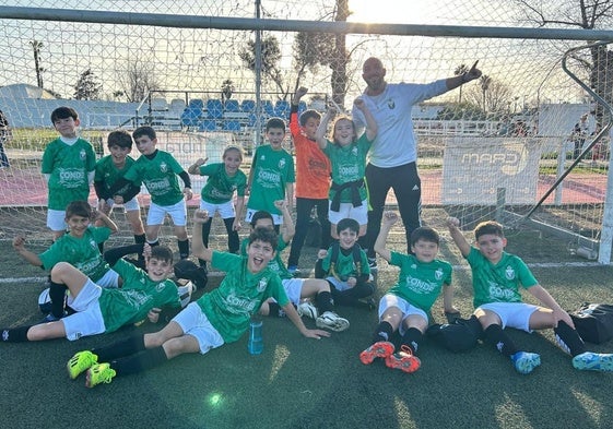 Celebración de los benjamines tras la victoria