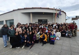 Algunos de los participantes en la lectura del manifiesto