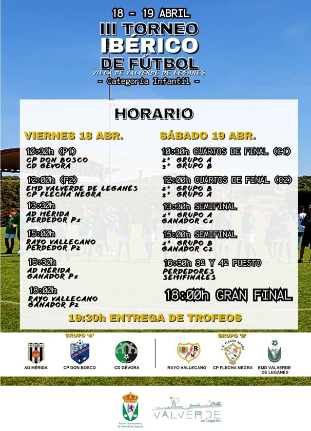 Este viernes y sábado, III Trofeo Ibérico de Fútbol Infantil 'Villa de Valverde'