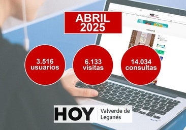 HOY Valverde de Leganés cierra abril con más de 6.000 visitas