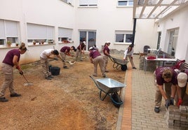 Durante los trabajos