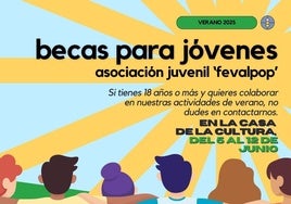 La Asociación Juvenil Fevalpop saca nuevas becas de verano para jóvenes