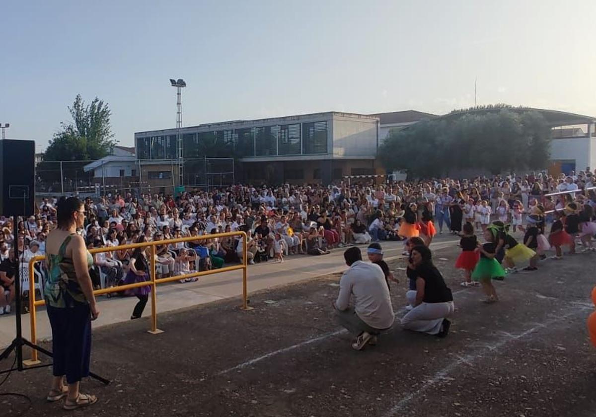 Durante la fiesta de fin de curso