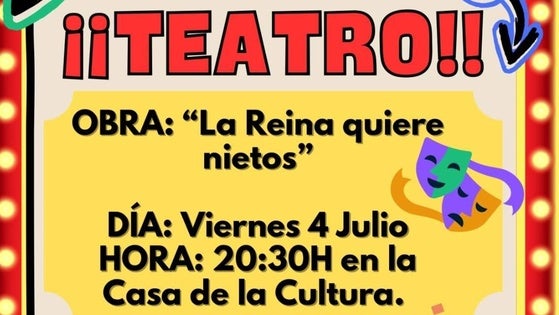 Este viernes, doble sesión de teatro en la Casa de la Cultura