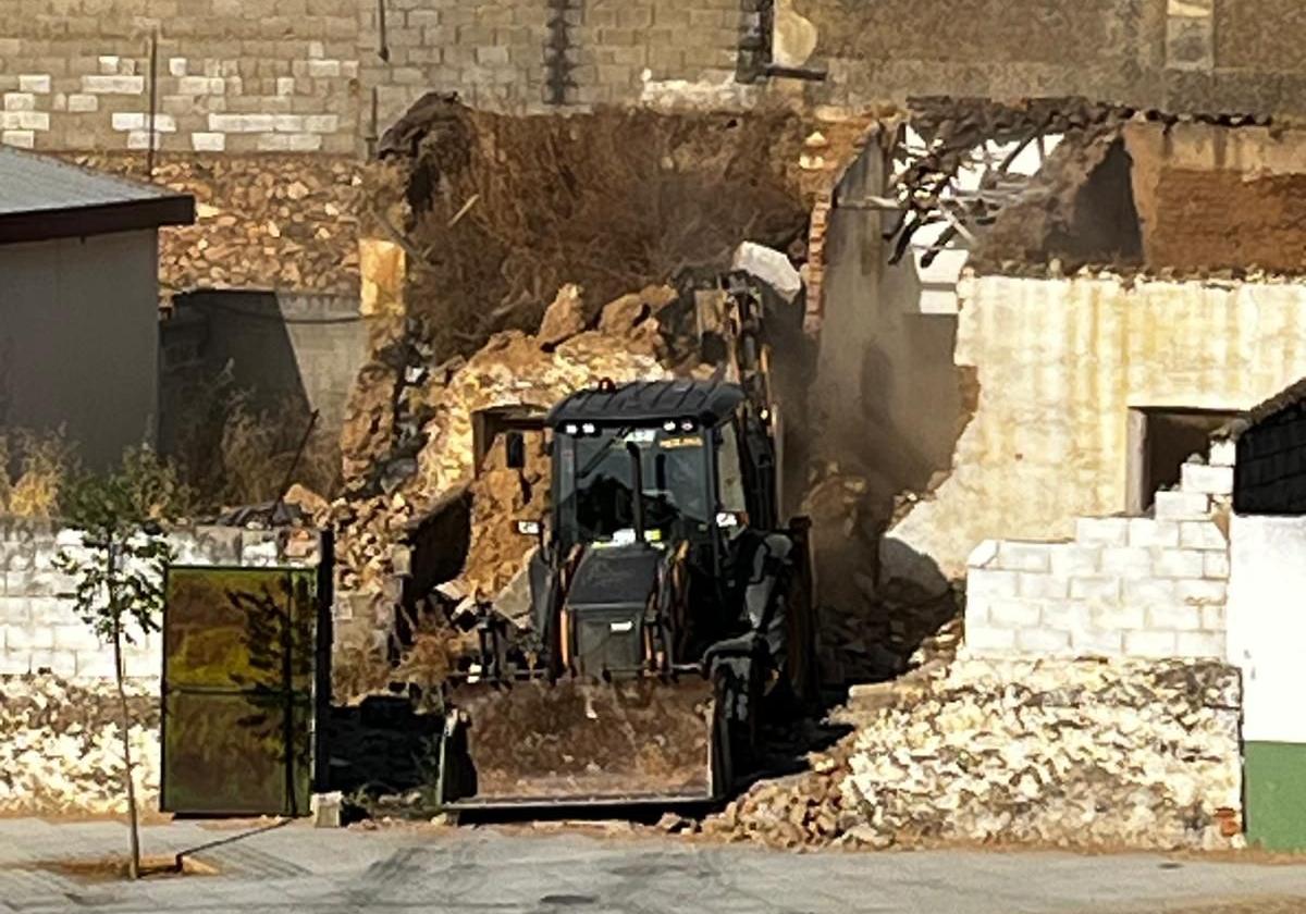Durante los trabajos de demolición