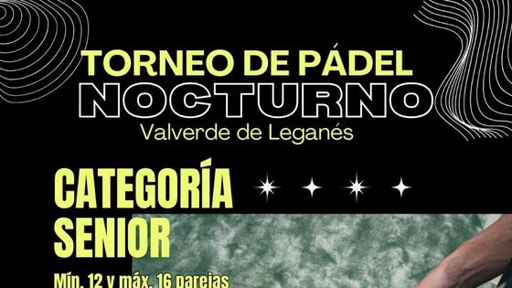 El 16 y 17 de agosto, torneo de pádel nocturno