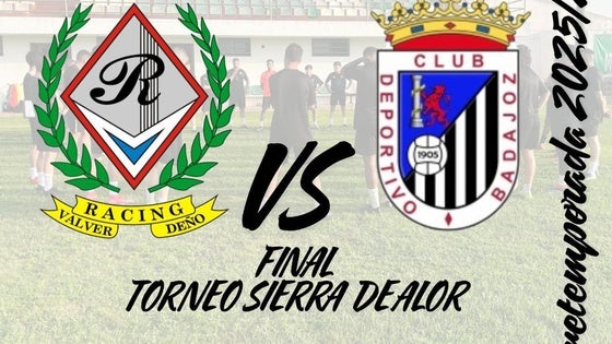 El juvenil del CD Badajoz, rival del Racing en la final del Trofeo Sierra de Alor