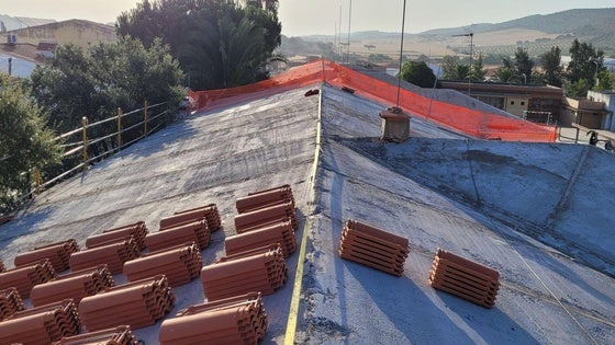 Avanzan las obras en el CEIP César Hurtado Delicado