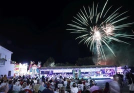 Fuegos artificiales durante las fiestas del año pasado