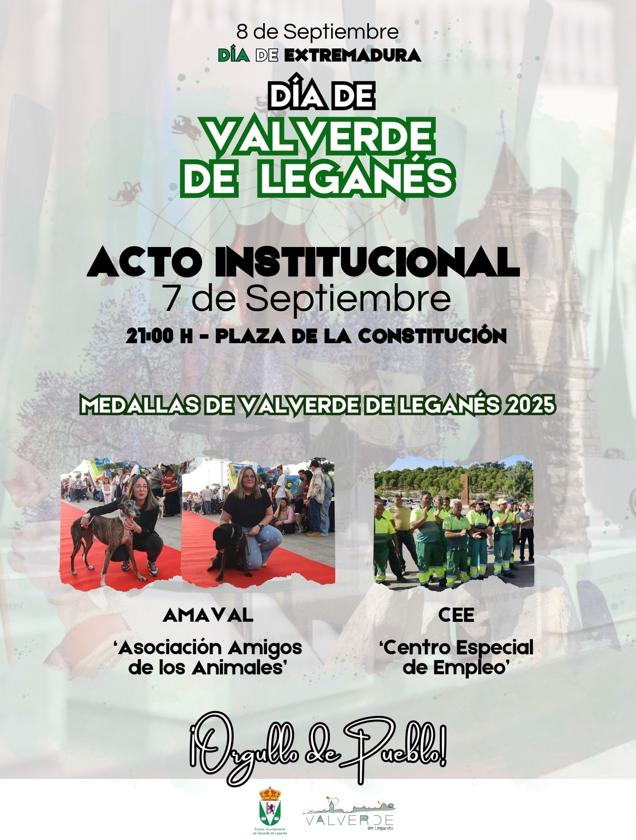 Amaval y el Centro Especial de Empleo recibirán la Medalla de Valverde de Leganés