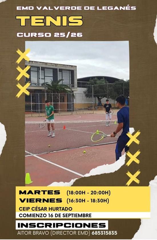 Inscripciones abiertas para las clases de tenis