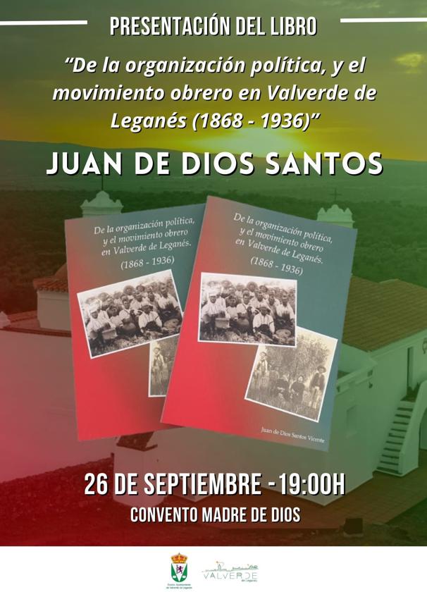Juan de Dios Santos presenta un nuevo libro este viernes