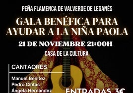 A finales de noviembre habrá una gala flamenca a favor de Paola