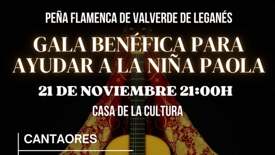 A finales de noviembre habrá una gala flamenca a favor de Paola