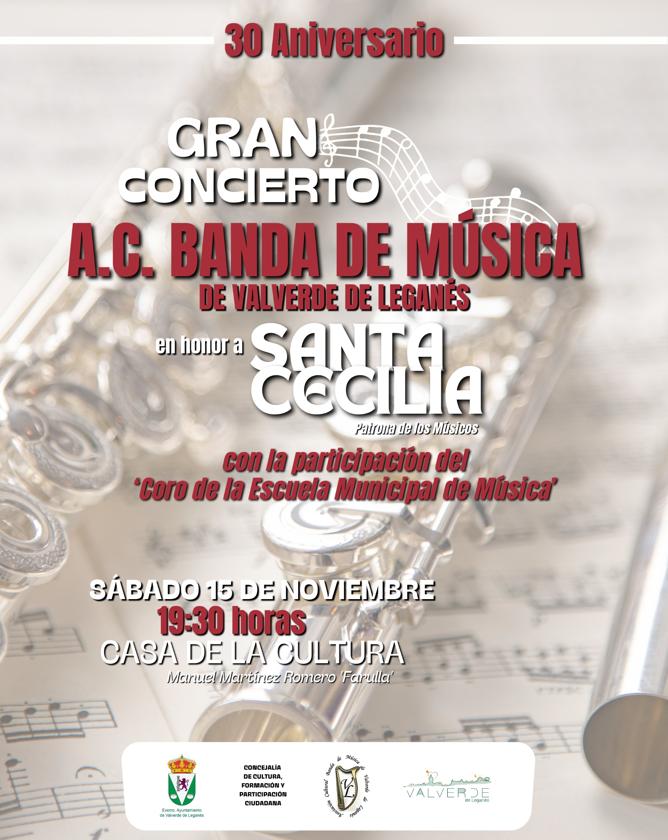 La Asociación Cultural Banda de Música organiza su tradicional concierto de Santa Cecilia