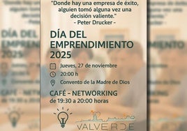 Valverde celebrará una nueva edición del Día del Emprendimiento