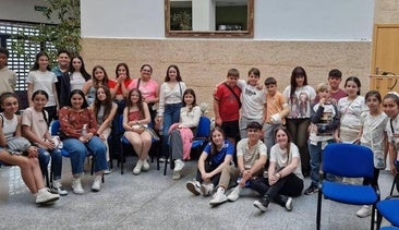 Grupo de niños en Valverde