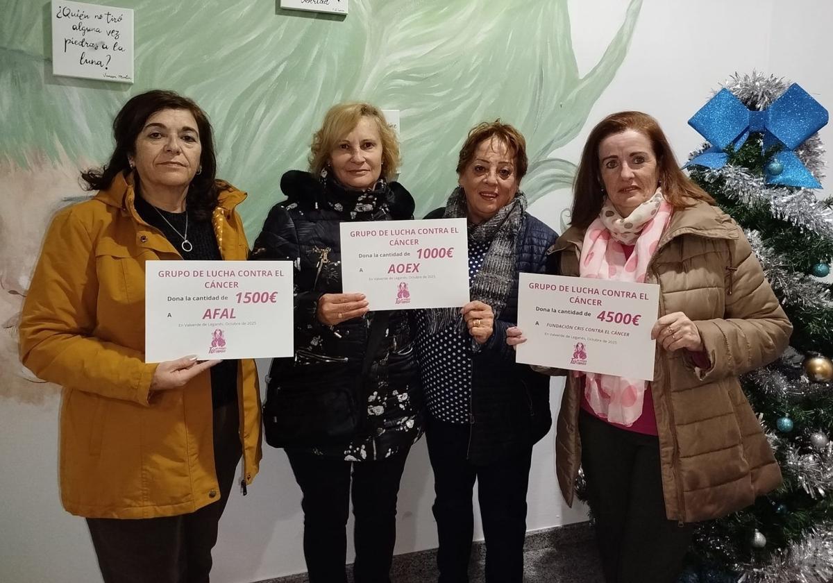 Tras la entrega de las donaciones