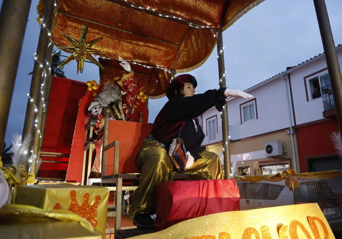 Carroza de Melchor en la cabalgata del año pasado