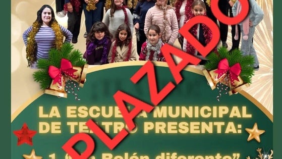 La representación teatral se aplaza al domingo 4 de enero