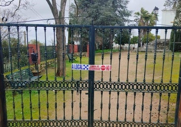 Uno de los parques cerrados