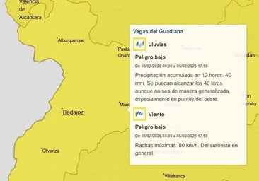 Alerta amarilla por viento y lluvias