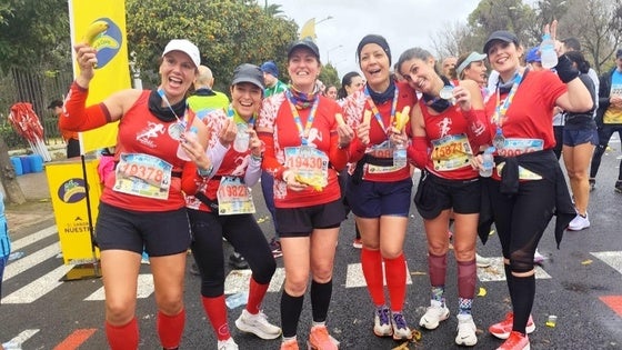 Destacada participación de valverdeños en la Media Maratón de Sevilla