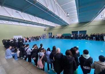 Durante el minuto de silencio