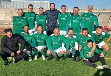 Equipo de Veteranos que viajó a San Vicente de Alcántara